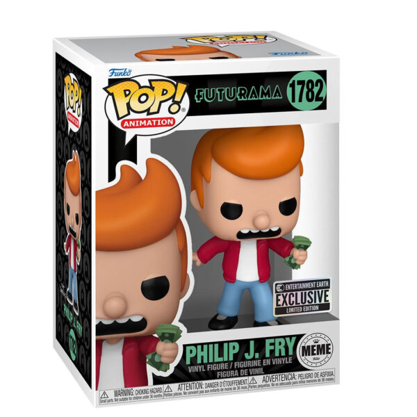 Futurama Philip J. Fry Meme Funko Pop! Vinyl Figure #1782 - Entertainment Earth Exclusive - Image 2